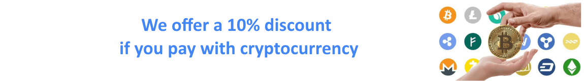 Bitcoin Payment (10% discount)